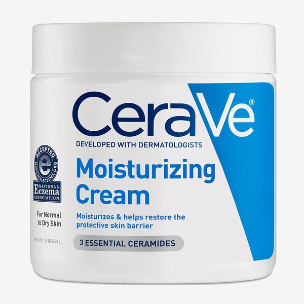 white tub of cerave moisturizing cream - strategist best lotion for dry skin