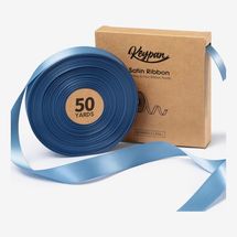 Keypan French Blue 7/8 Inch Double-Faced Satin Ribbon - 50 Yards