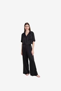 Women’s Washable Silk High Rise Pant Set