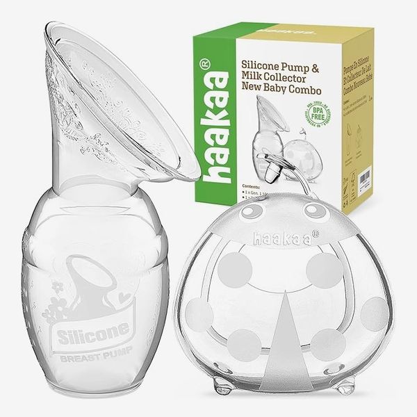 haakaa Manual Breast Pump 4oz/100ml and Ladybug Milk Collecto