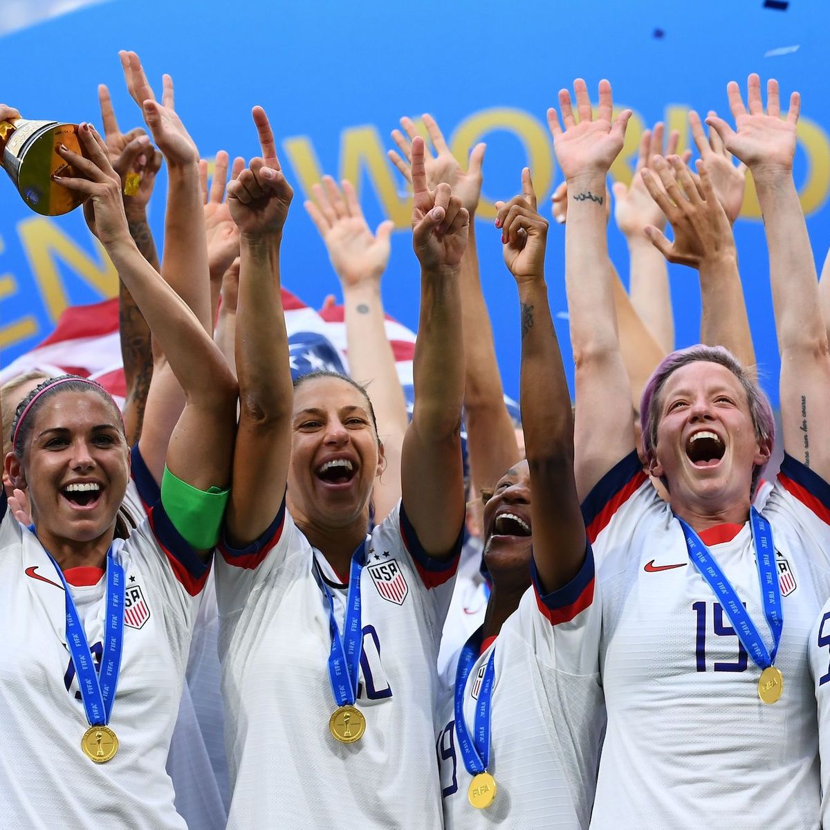 After Women S Soccer World Cup Win Fans Chant Equal Pay