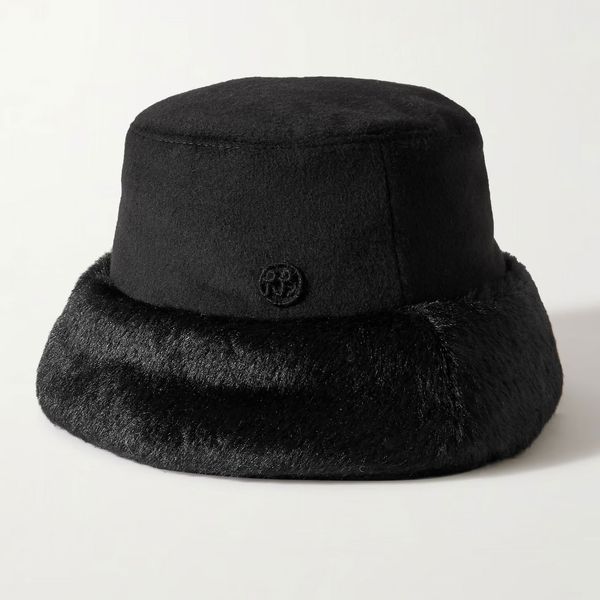 Ruslan Bagınskiy Wool and Faux Fur Bucket Hat