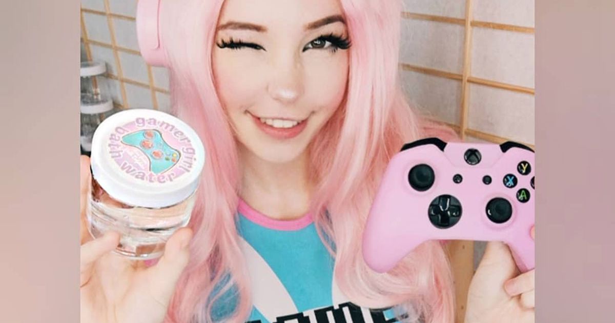 LADbible on X: 'Gamer Girl', Belle Delphine, 19, is selling jars of her  own used bath water for £24 a pop. The internet is a strange place isn't  it?  / X