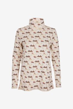 Ginger & Jardine X Glaze & Gordon Ruth Buchanan Collection ‘The Hunt Jump’ Cosy Roll Neck