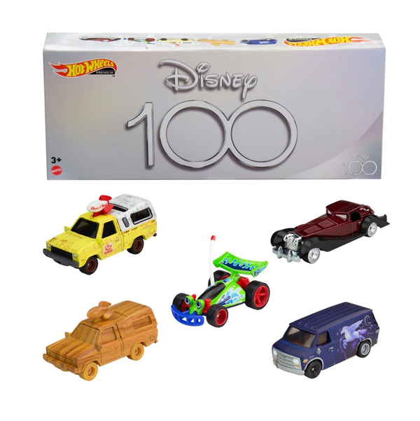 Hot Wheels Disney 100th Anniversary Themed Car 5-Pack