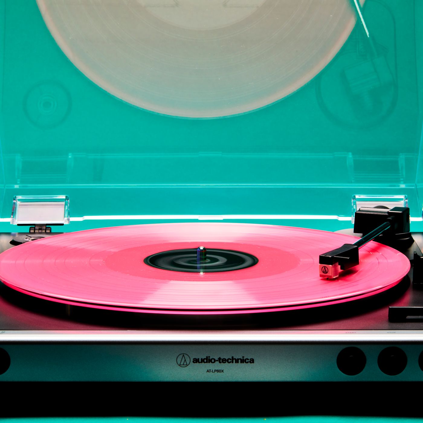 Vinyl Record Player Turntable with Built-in Speakers and USB Belt