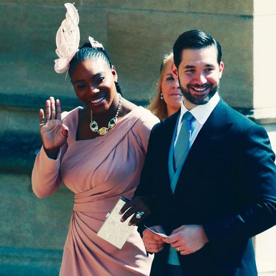 Serena Williams and Alexis Ohanian at the royal wedding.