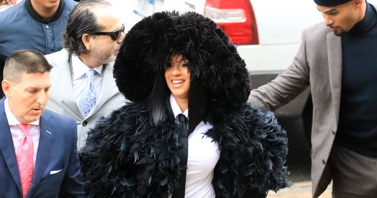 Cardi B Goes to Court in All White: Adrienne Landau x Saulo Villela Faux  Fur Coat , Dior Cat Eye Shades, an Aritzia Ribbed Dress, and Louboutin  Pumps – Fashion Bomb Daily