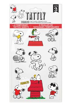 Tattly Snoopy Tattoo Sheet