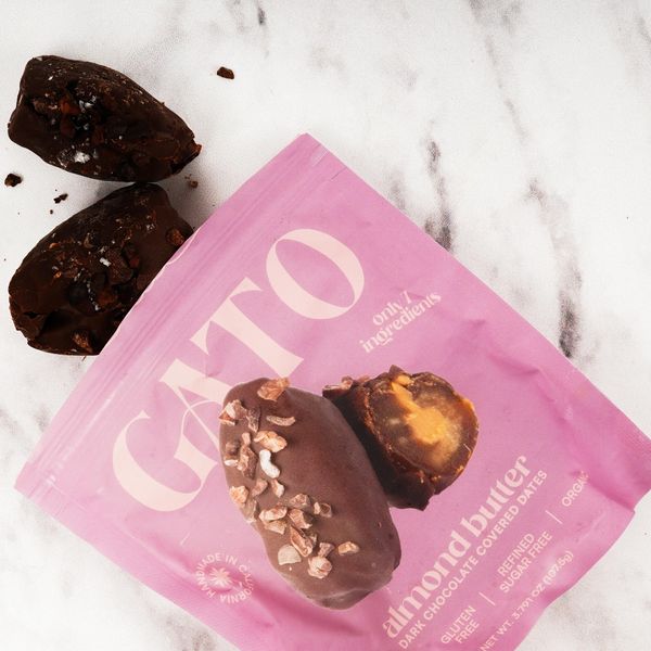 Gato Almond Butter Dark Chocolate Covered Dates