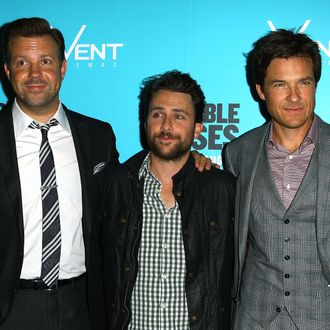 Actors Jason Sudeikis, Charlie Day and Jason Bateman arrive at the premiere of 