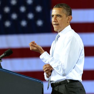 US President Barack Obama speaks during a campaign event at the University of Vermont in Burlington, Vermont, on March 30, 2012. Obama is on a day trip to Vermont and Maine to attend campaign events. 