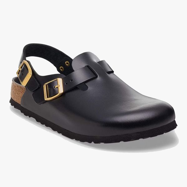 Birkenstock Tokio Clogs - Black Dressy Leather