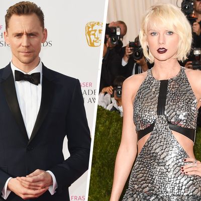Taylor Swift and Tom Hiddleston.
