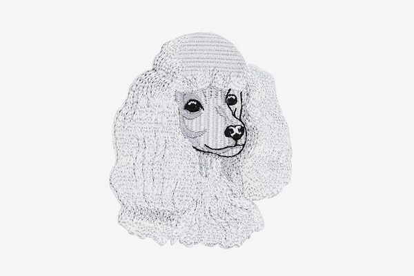 Poodle Embroidered Applique Patch