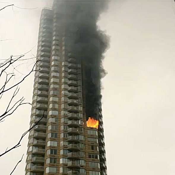 One Person Dies After Three Alarm High Rise Fire Updated