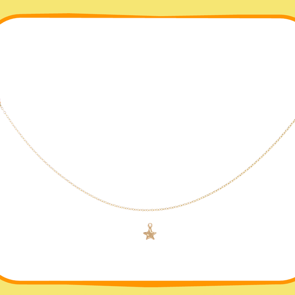 Susan Alexandra Bronze Tiny Joys Necklace on Bronze Chain - Star