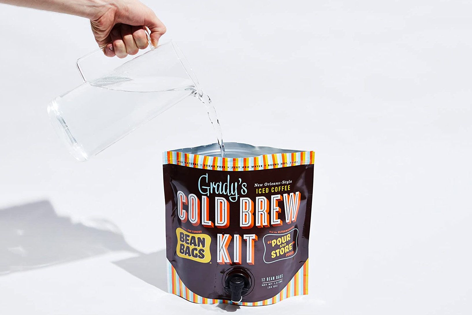 Grady's Iced Coffee, Cold Brew Kit - 12 bags [1.5 lbs (24 oz)]
