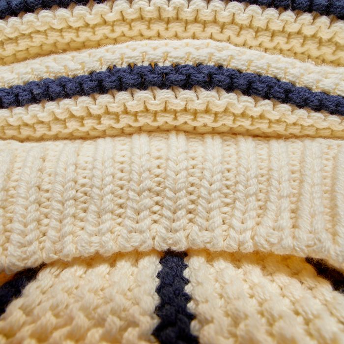 Navy Striped Knit Blazer – The Nines