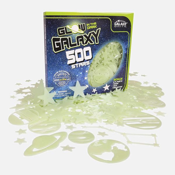 Ultra-Glow Galaxy Stars, 500 Count