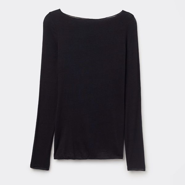 Intimissimi Boat Neck Modal Cashmere Ultralight Top