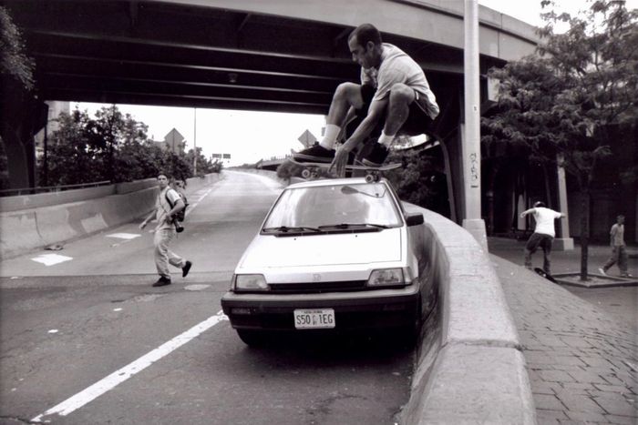Steve Rodriguez at the Brooklyn Banks, circa 1990s.