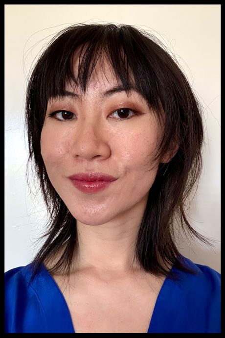 Author wearing e.l.f.'s Slipstick.