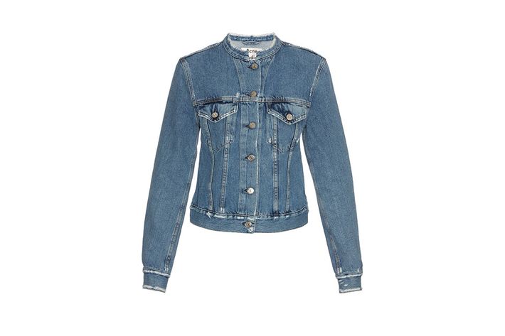 half cut denim jacket