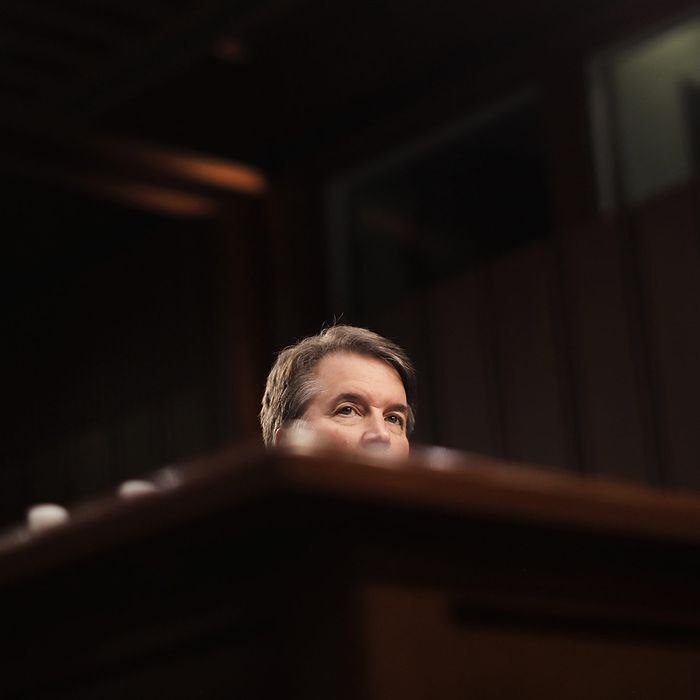 Supreme Court nominee Judge Brett Kavanaugh appears before the Senate Judiciary Committee during his Supreme Court confirmation hearing.