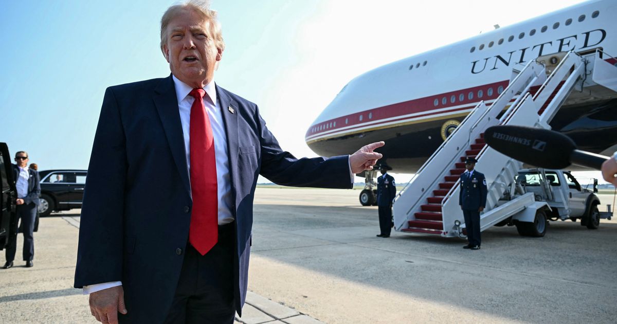 Trump Finally Got to Use His New Luxury Jumbo Jet