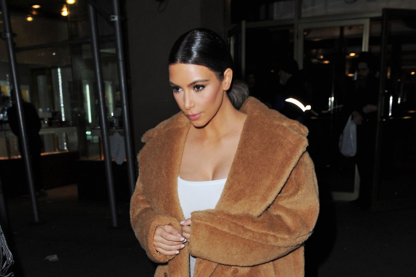 Kim k clearance teddy bear coat