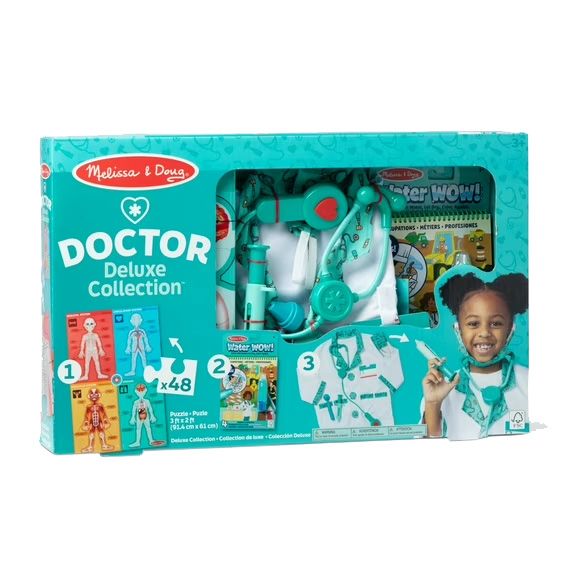 Melissa & Doug Doctor 3-in-1 Deluxe Collection Themed Gift Set