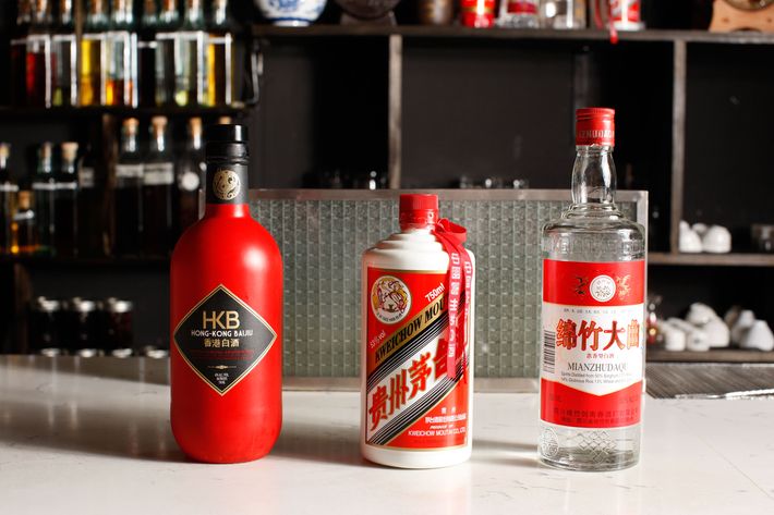 A small selection of Lumos's baijiu.