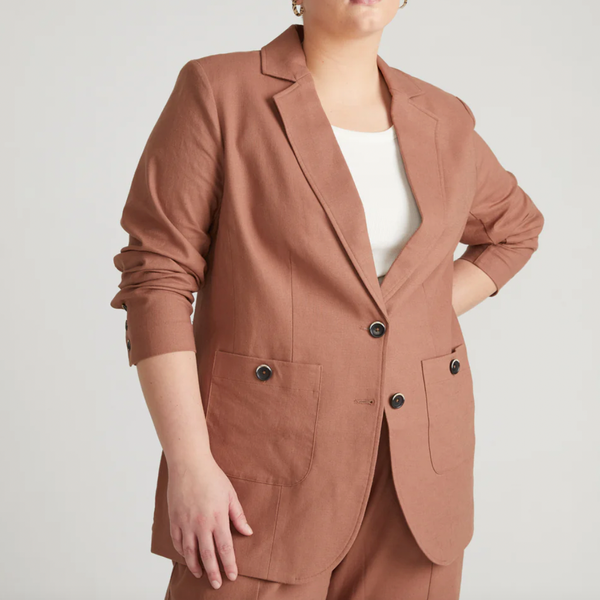 Universal Standard Coastal Linen Blazer