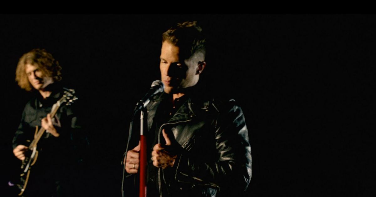 Singer Brandon Flowers Black Leather Jacket