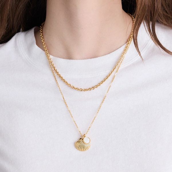 Madewell Two-Pack Mother-of-Pearl Necklace Set