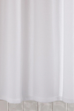 Brooklinen Dreamwave Micro Waffle Shower Curtain