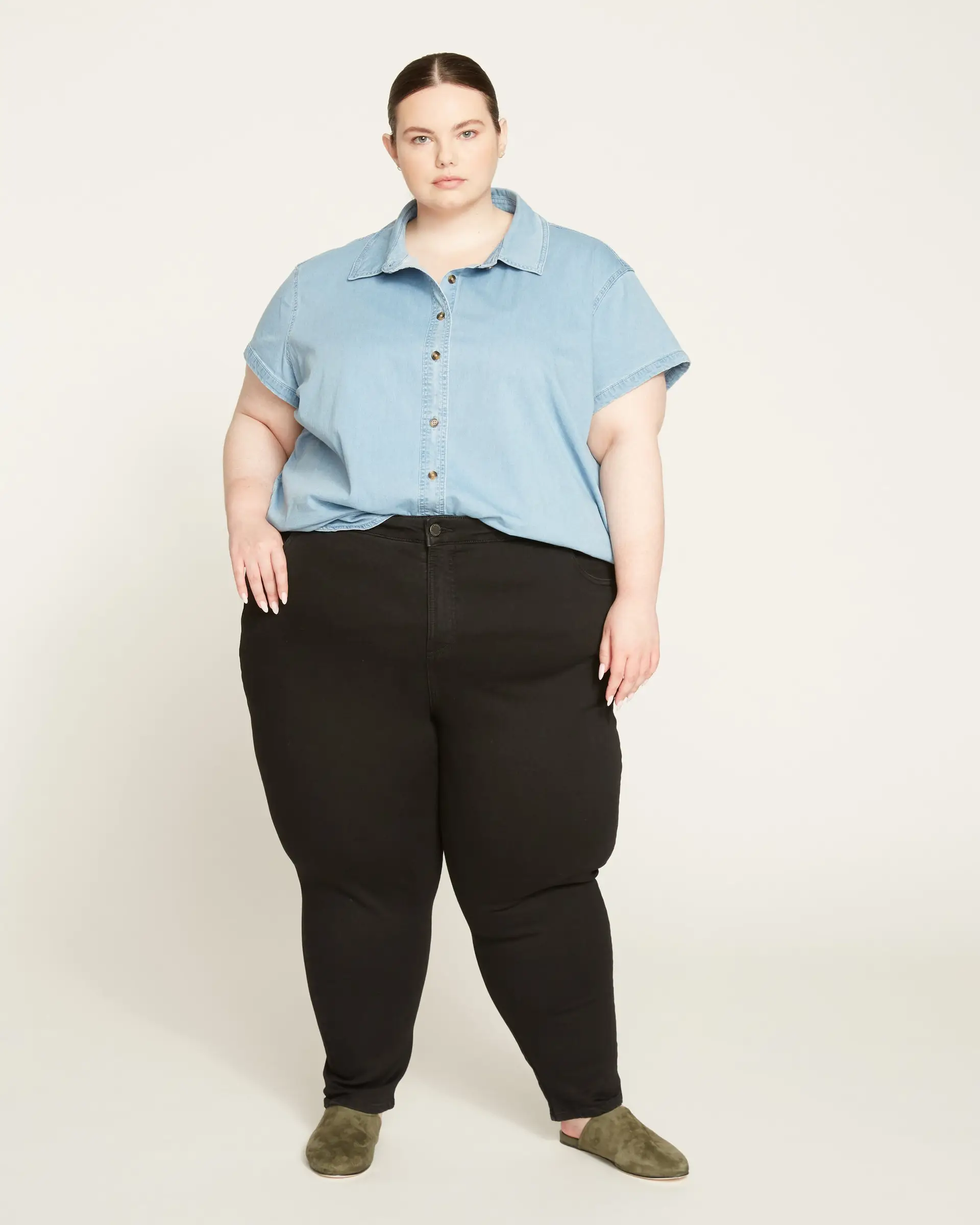 plus size stretchy dress pants