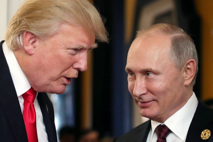 U.S. President Donald Trump and Russian President Vladimir Putin.