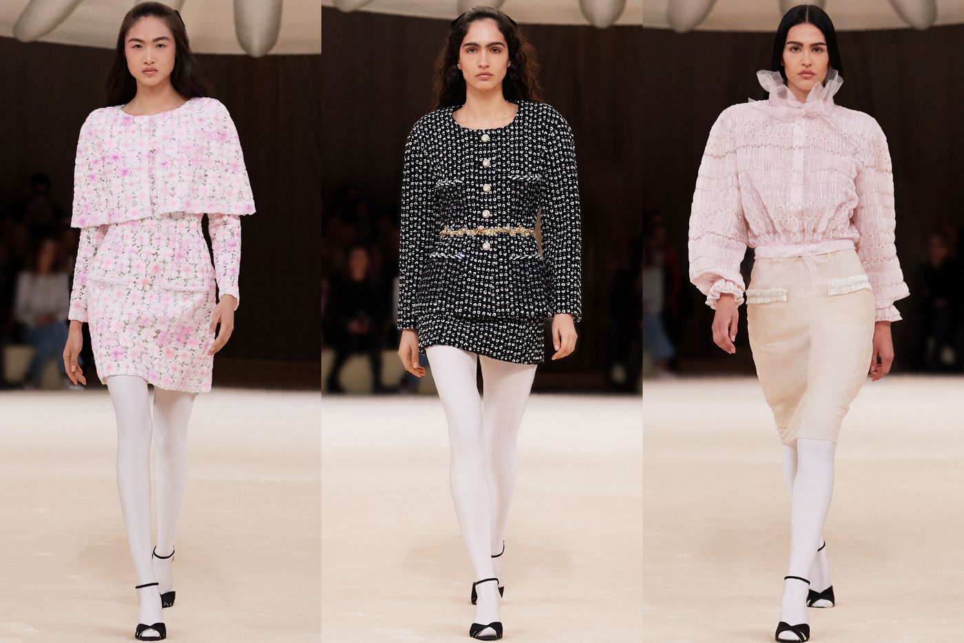 Chanel's spring couture show is a button-inspired ballet on the Paris runway