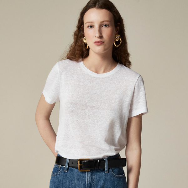 J.Crew New Relaxed Linen T-Shirt