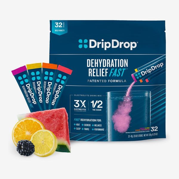 DripDrop Electrolyte Powder Packets - Bold Variety Pack, 32 Count