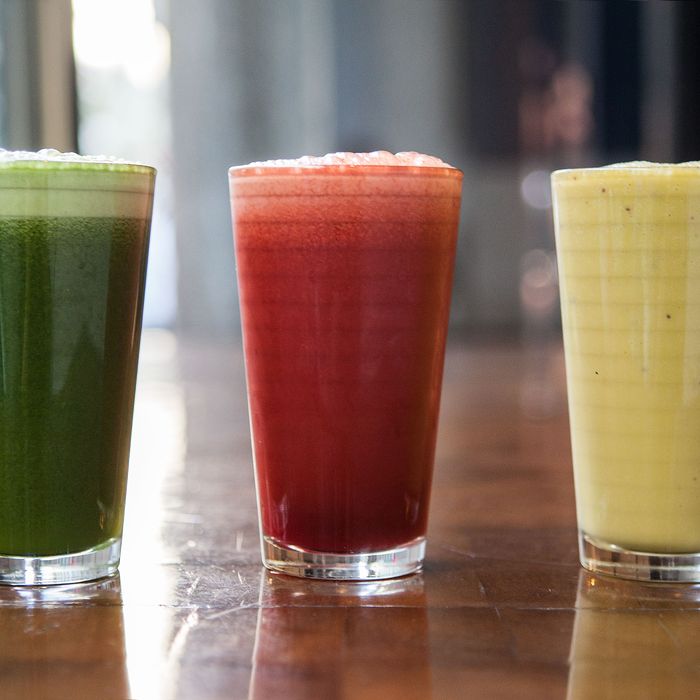 New juices at City Bakery.