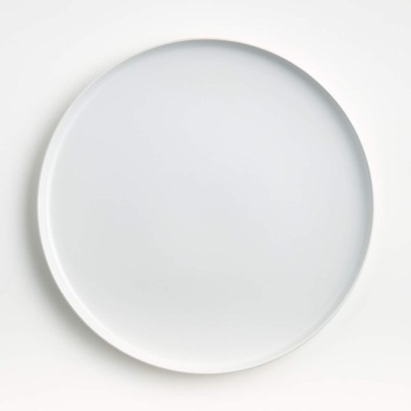 Crate & Barrel Wren Matte White Dinner Plate