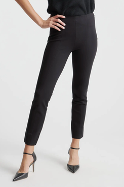 Quince Ultra-Stretch Ponte Pintuck Ankle Pants