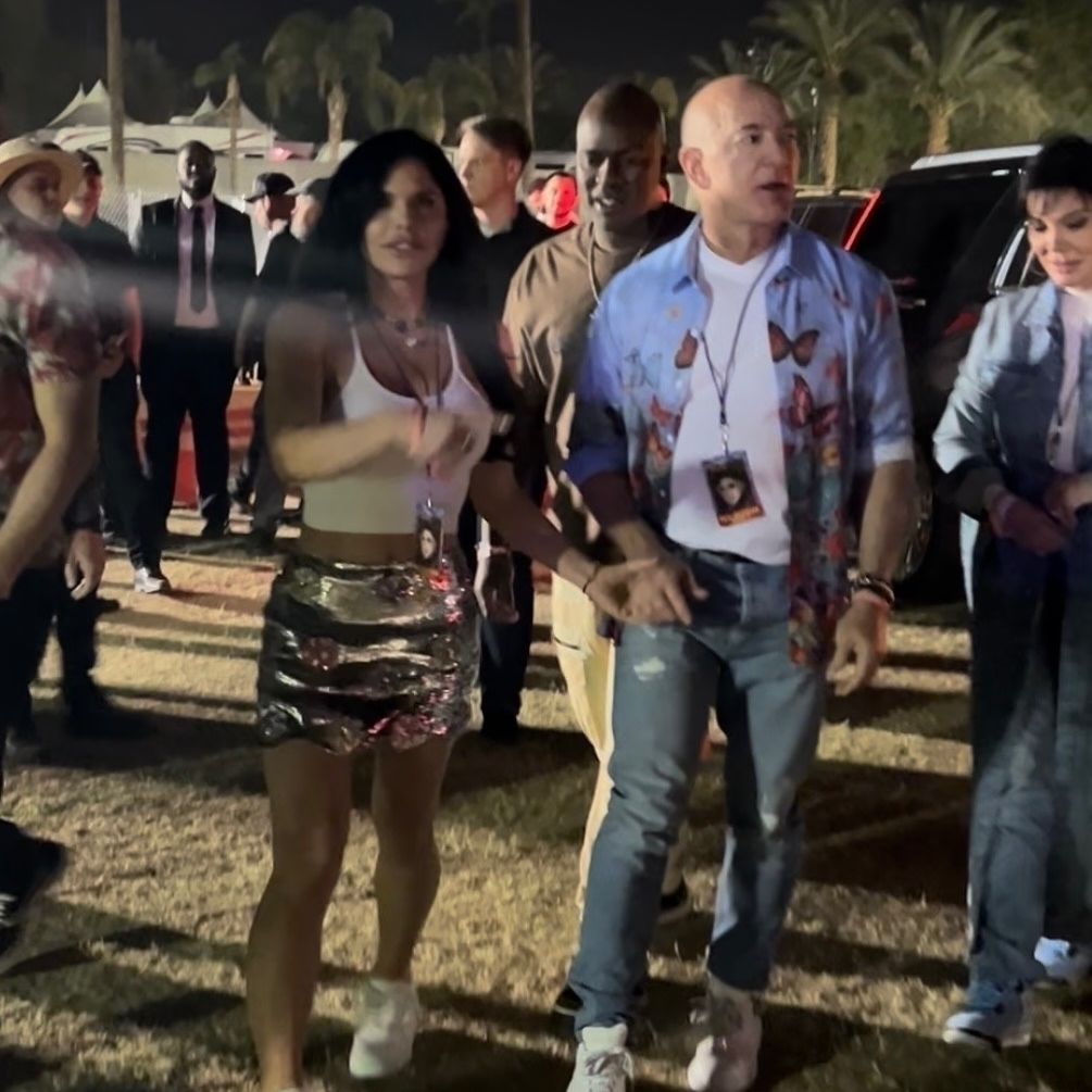 Jeff Bezos Attempts to Blend in at Coachella