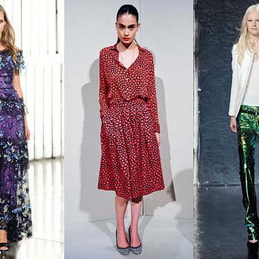 From left: Rodarte; J.Crew; Theyskens' Theory.