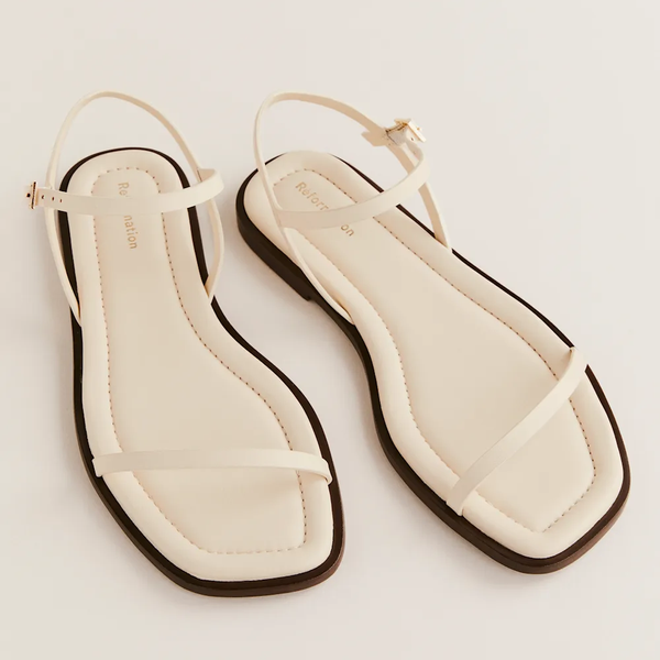 Lake Flat Sandal - Almond Leather