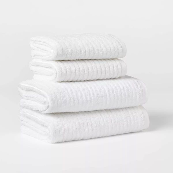 Theshold Quick Dry Ribbed Bath Towel Set