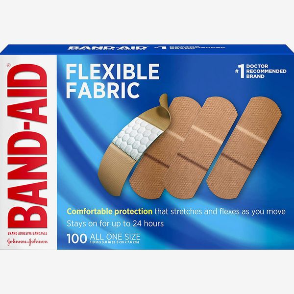 Johnson & Johnson Band-Aid Brand Flexible Fabric Adhesive Bandages for Wound Care and First Aid,100 Count